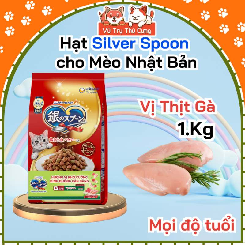 Giới Thiệu Thức Ăn Cho Mèo Unicharm Silver Spoon Tại Thị Trường Việt Nam